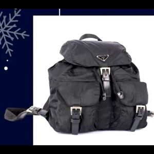 Authentic Prada Medium Nylon Backpack (no pouch)